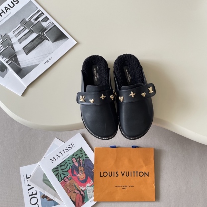 Printed head-covering couple's slippers