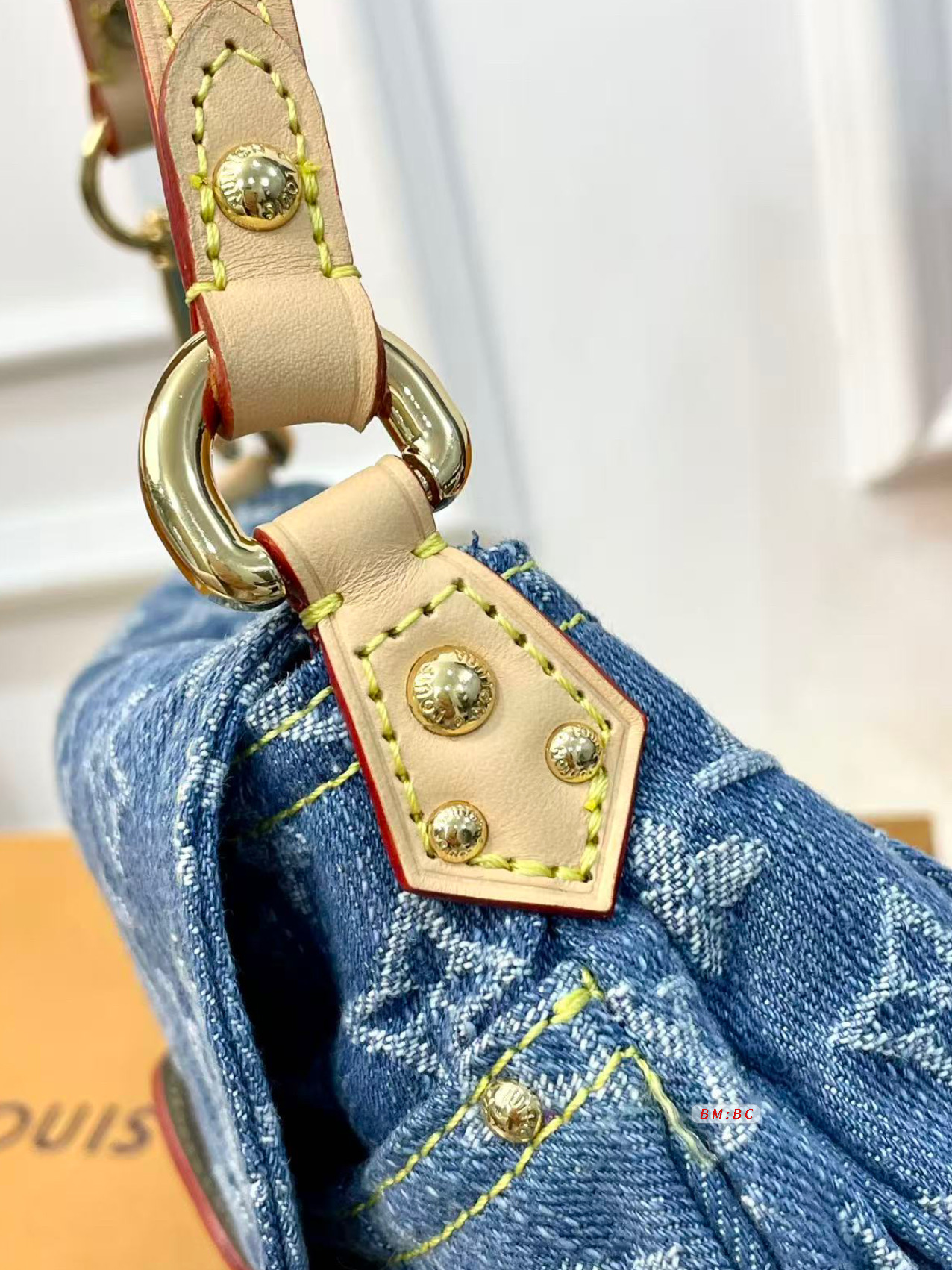 Denim dumpling bag