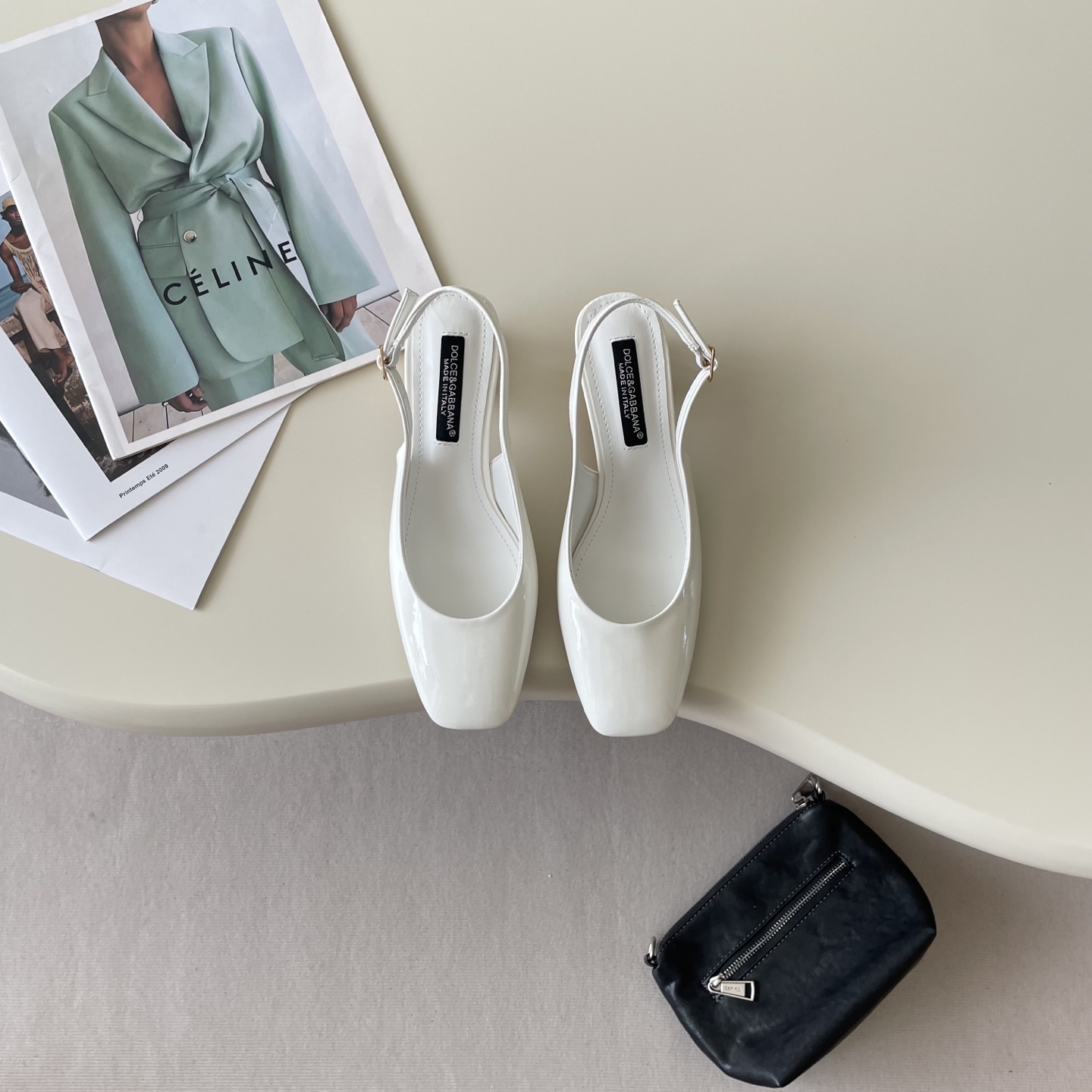 Early Spring Small Square Head Electroplated Heel