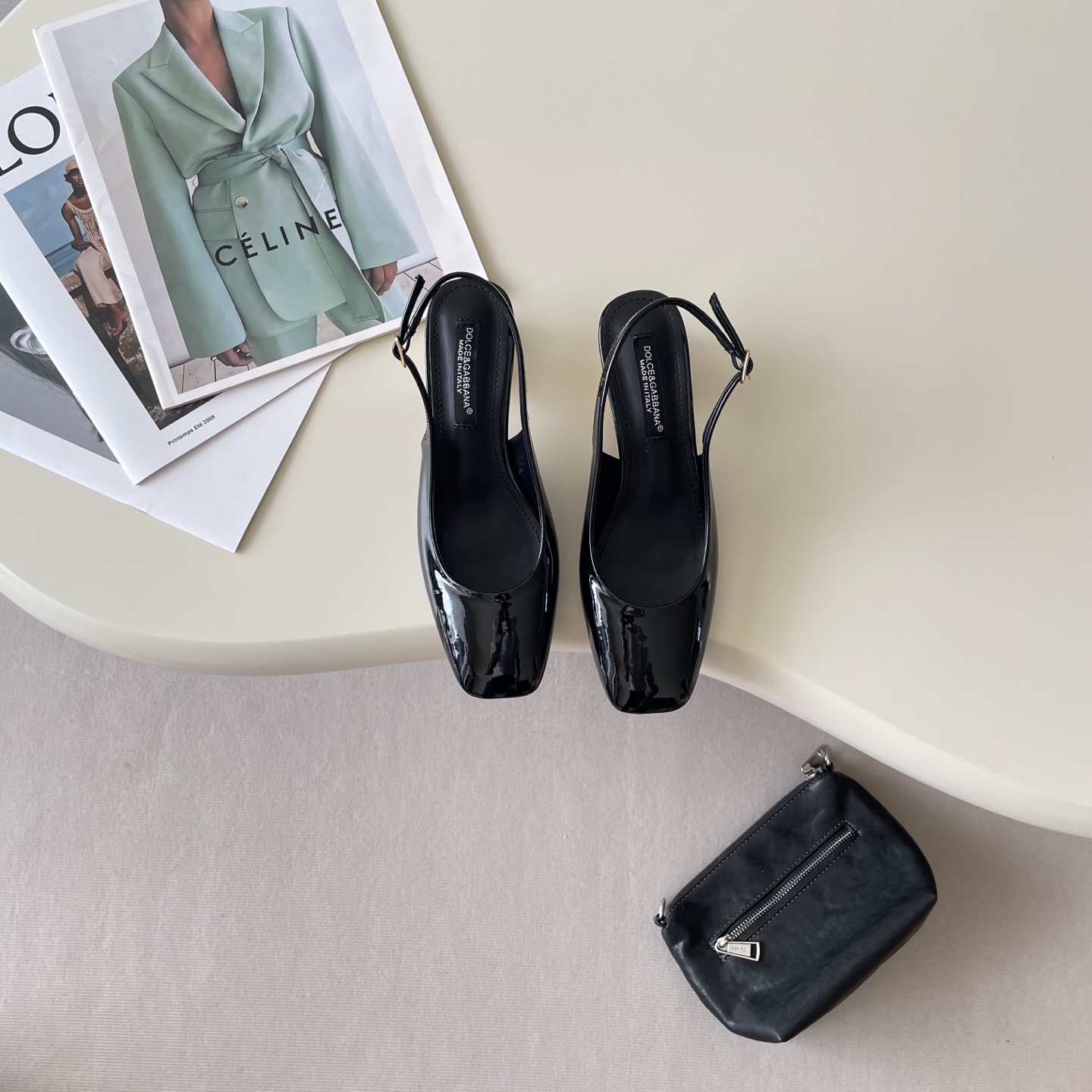 Early Spring Small Square Head Electroplated Heel