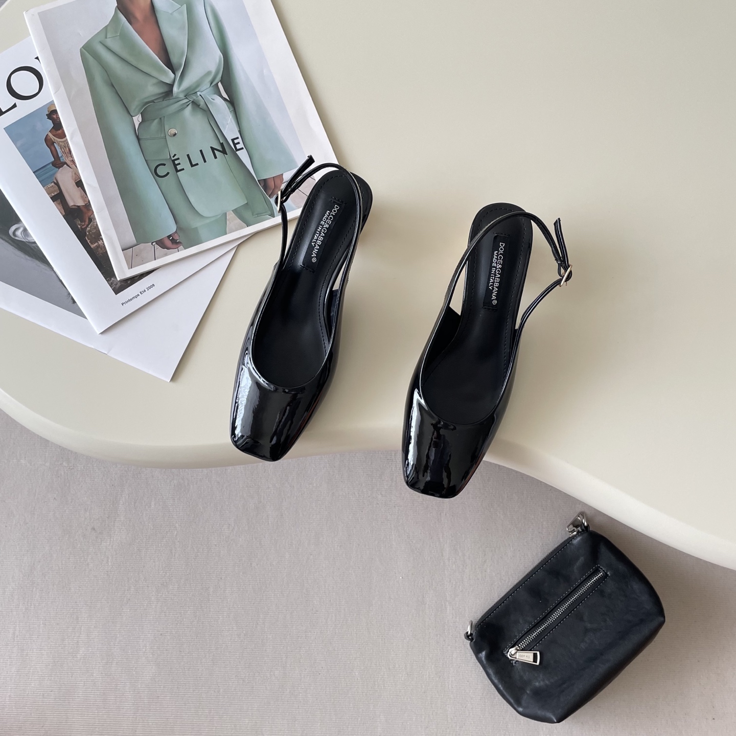 Early Spring Small Square Head Electroplated Heel