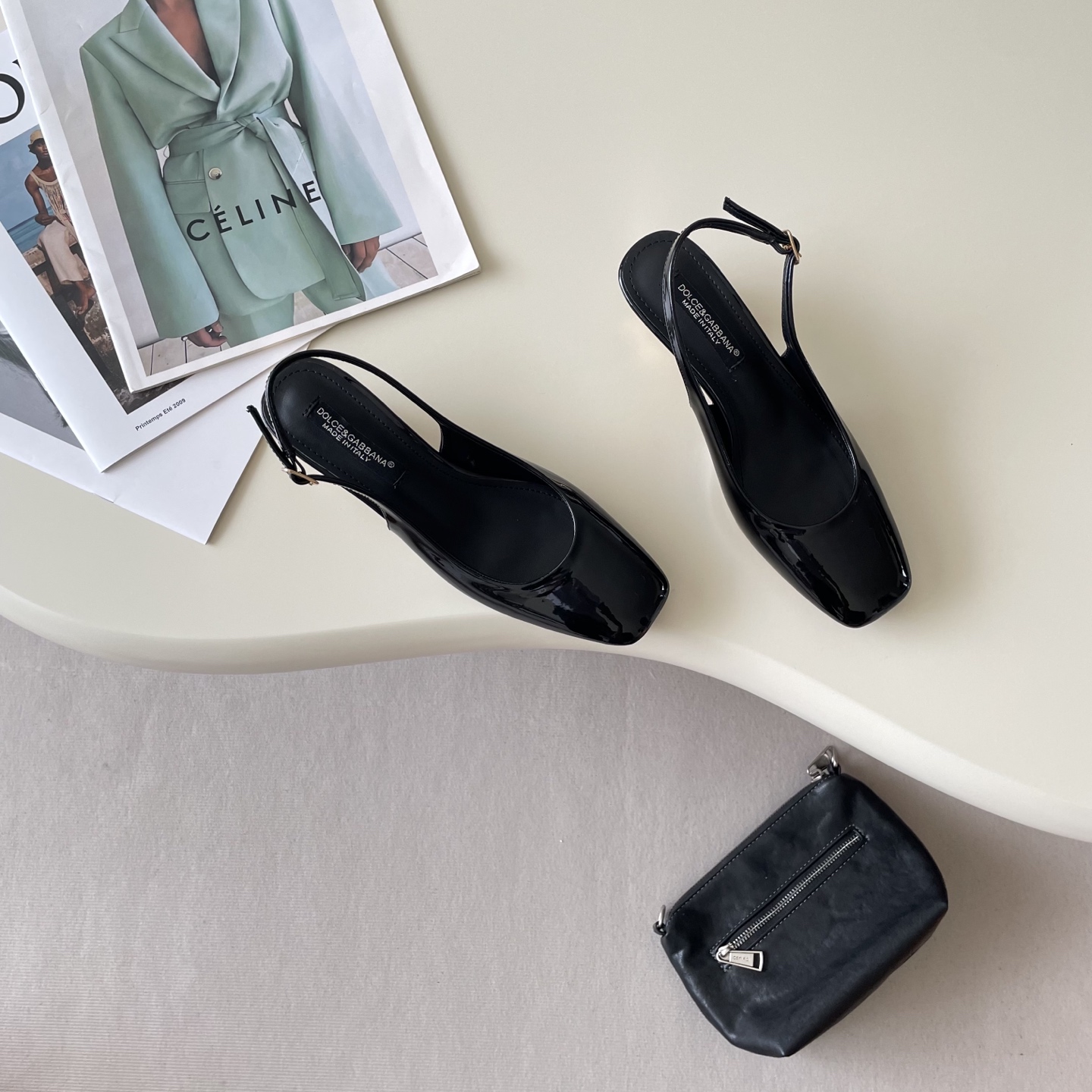 Early Spring Small Square Head Electroplated Heel