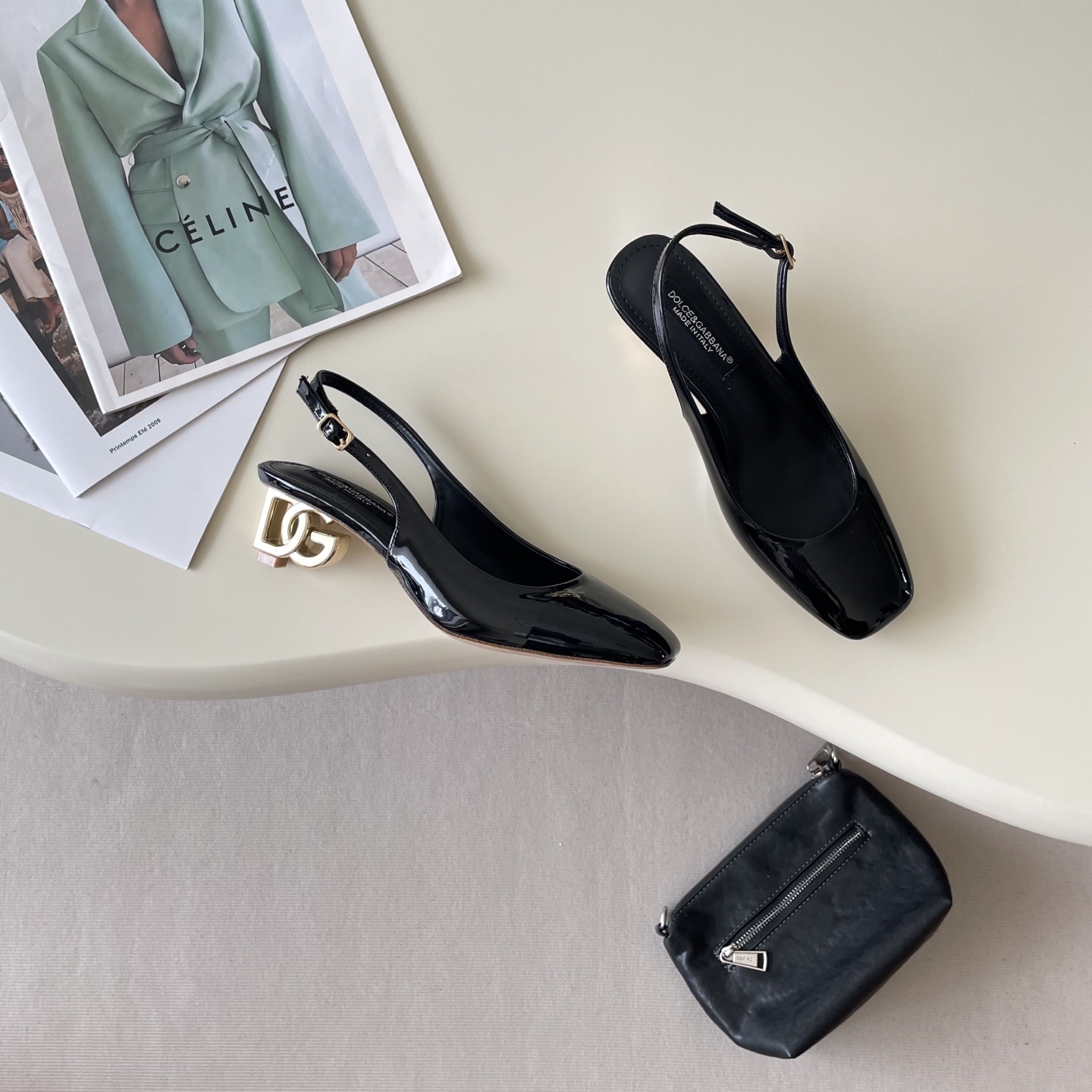 Early Spring Small Square Head Electroplated Heel