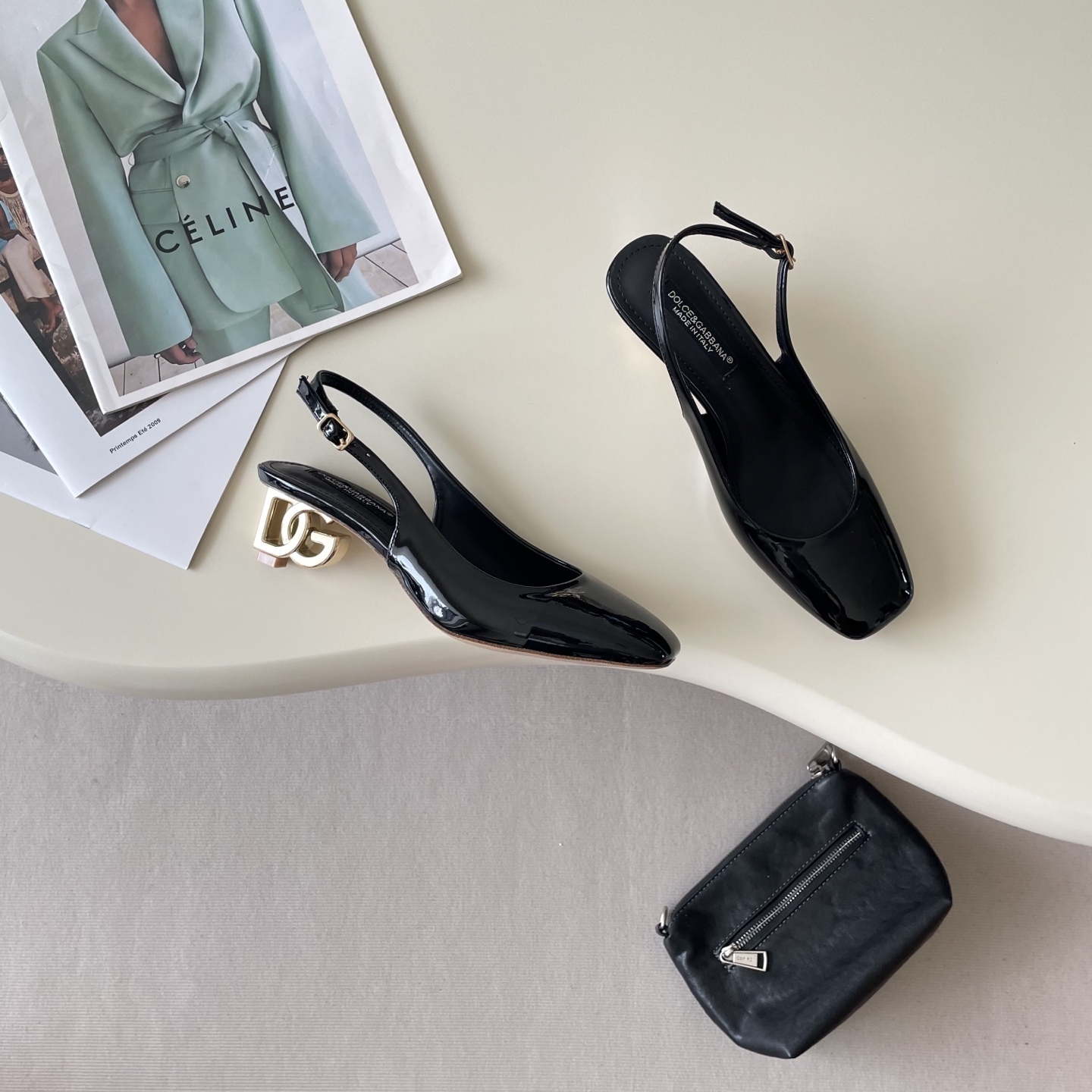 Early Spring Small Square Head Electroplated Heel