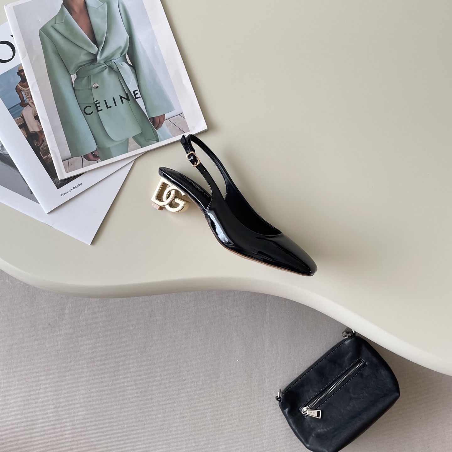 Early Spring Small Square Head Electroplated Heel