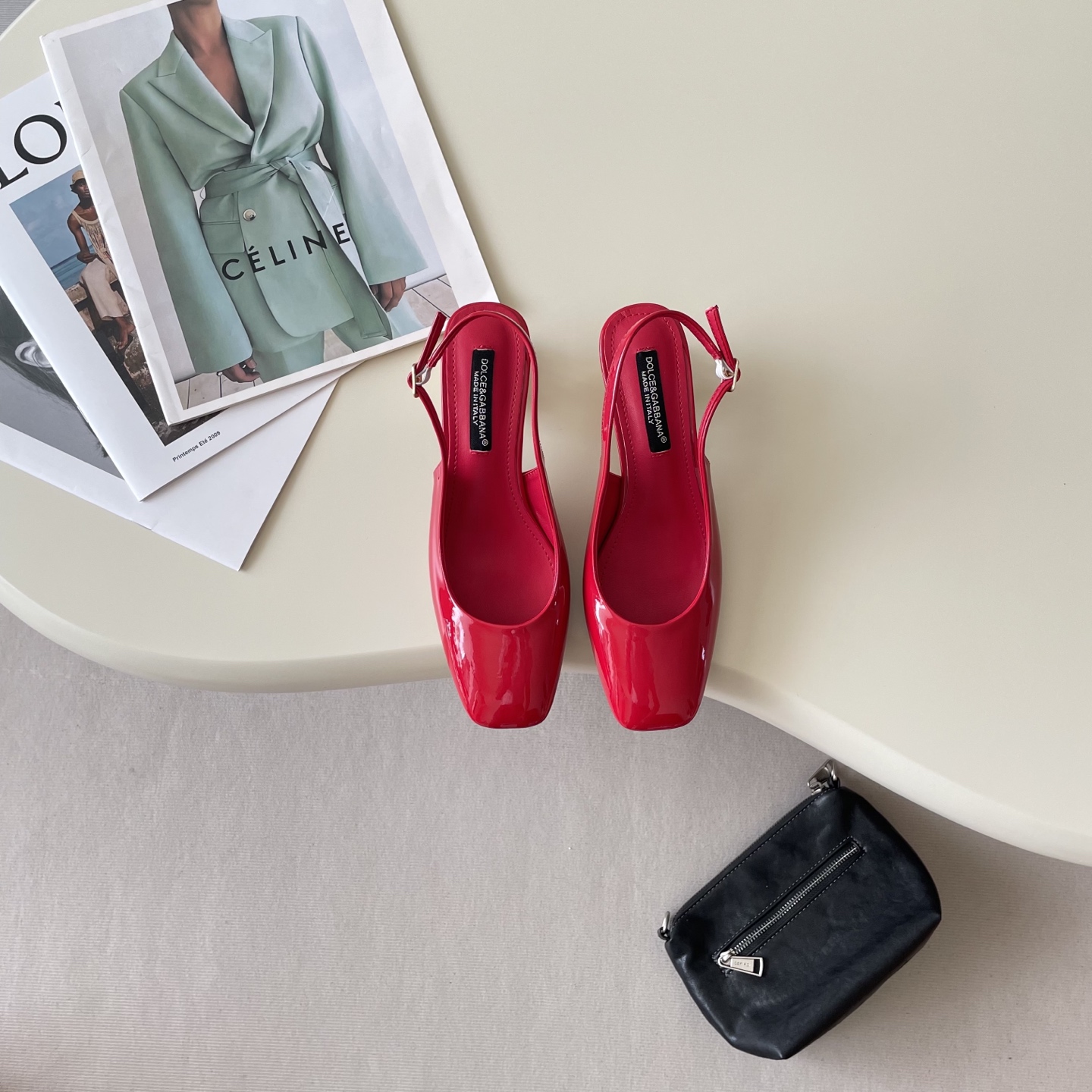 Early Spring Small Square Head Electroplated Heel