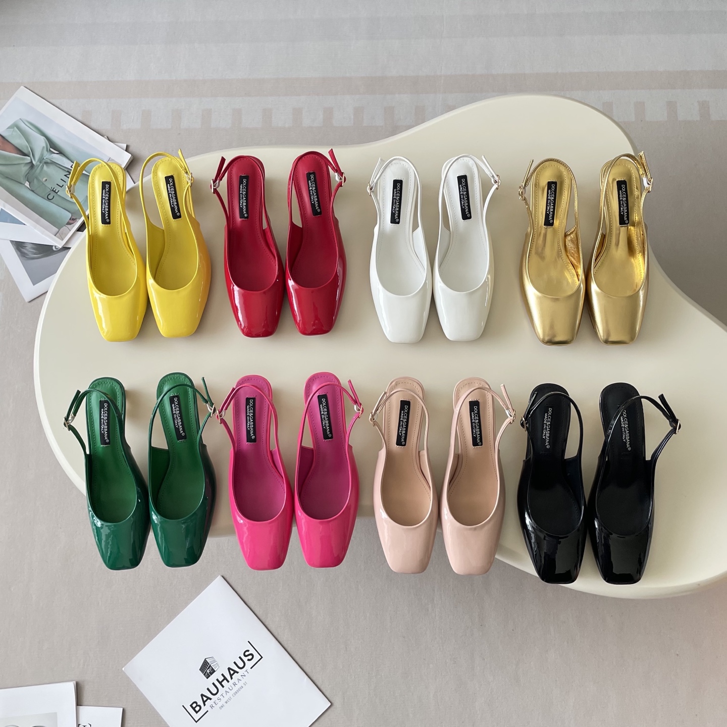 Early Spring Small Square Head Electroplated Heel