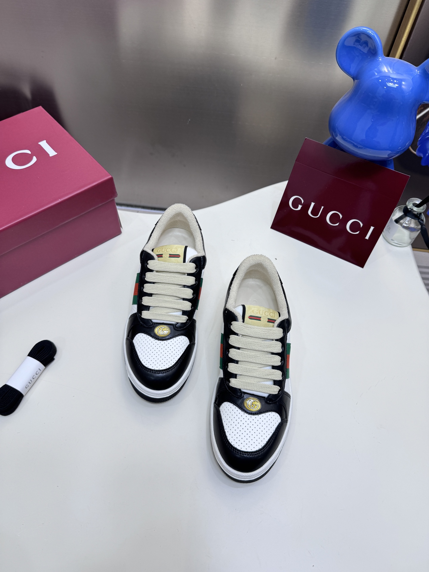 Distressed casual sneakers