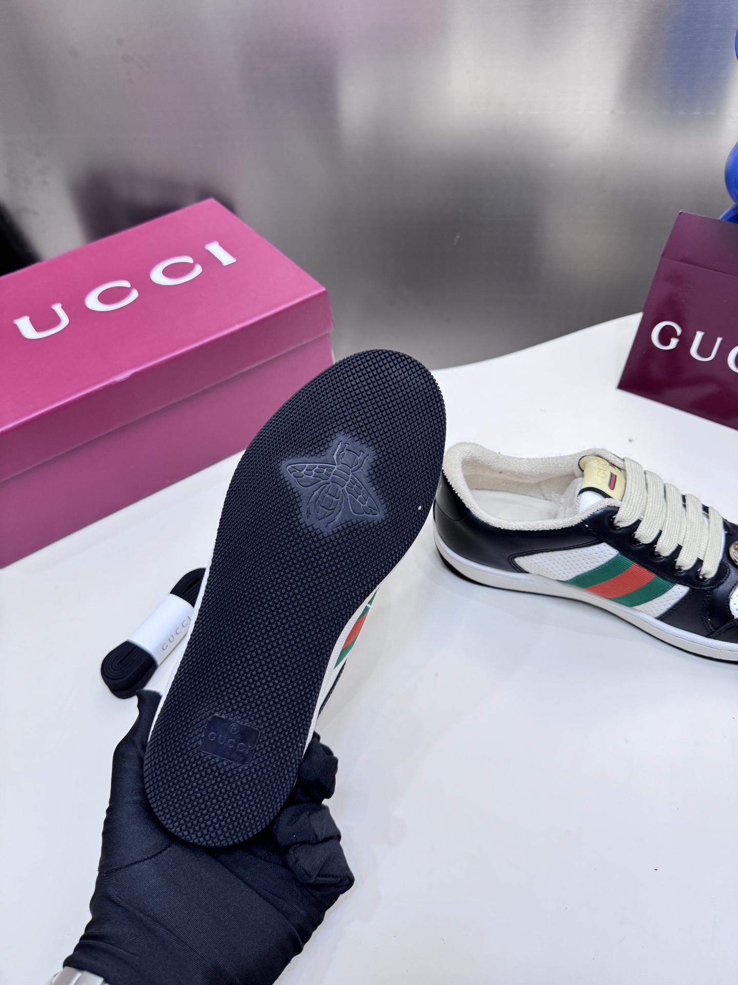 Distressed casual sneakers