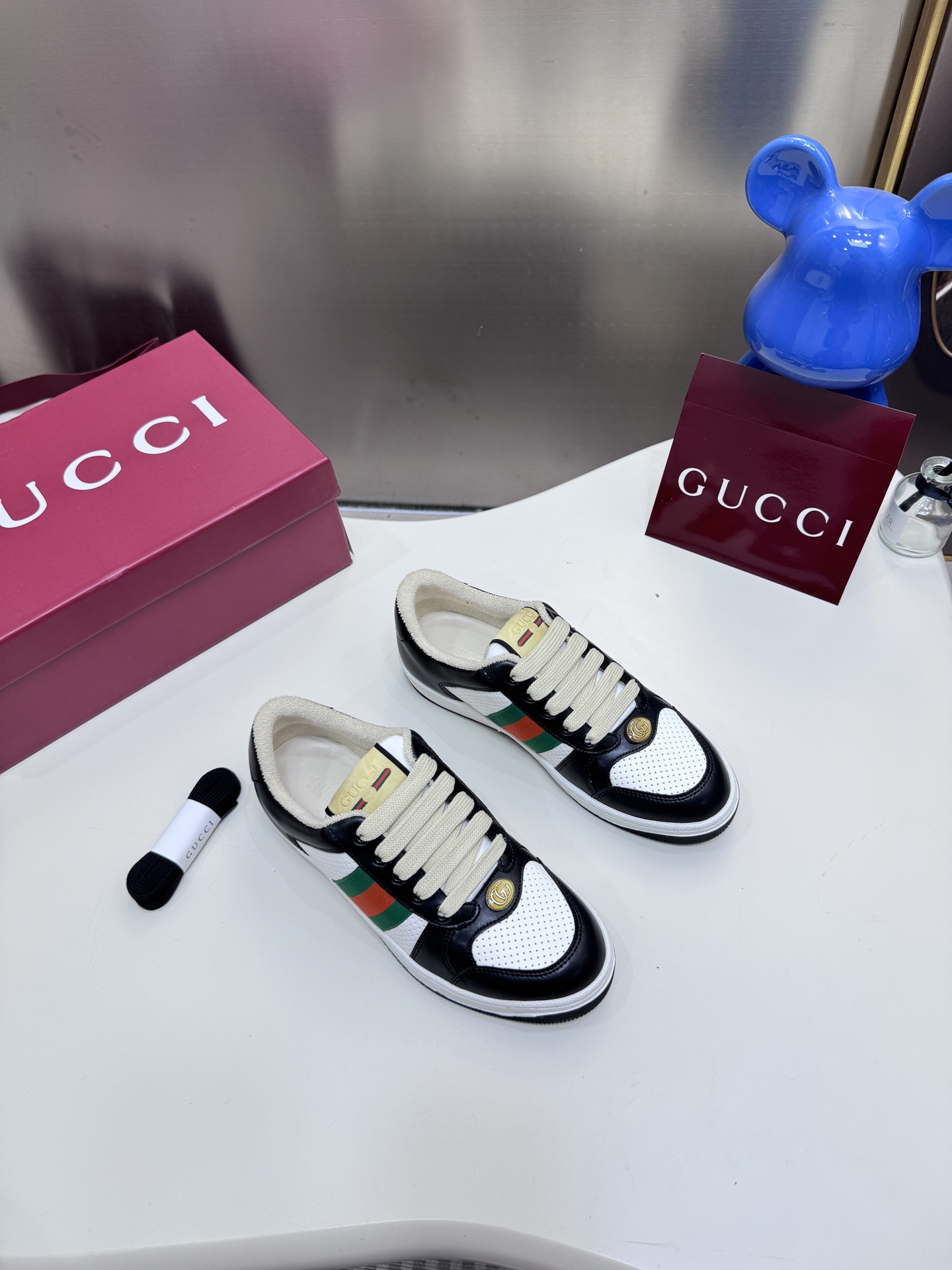 Distressed casual sneakers