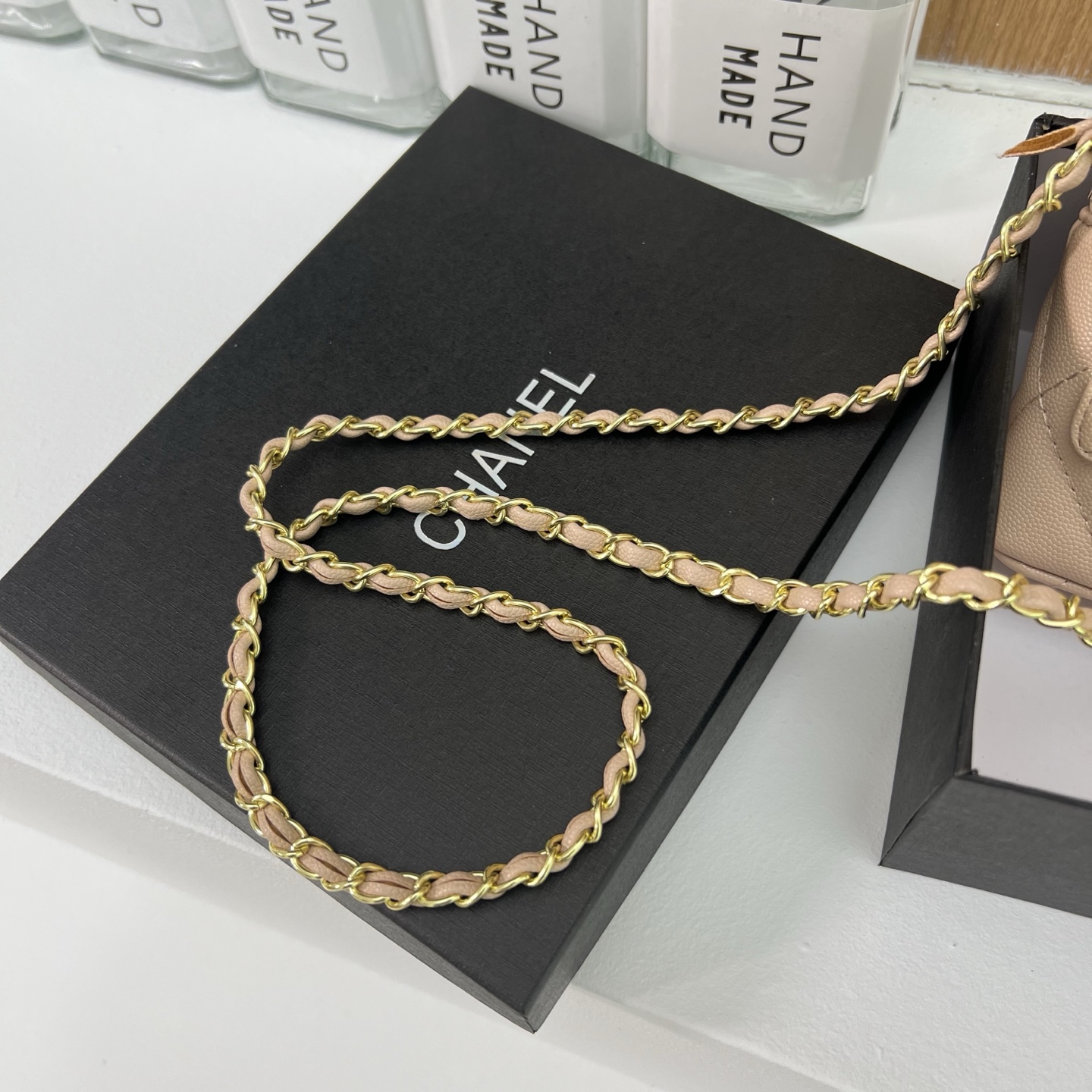 High-end small square handbag