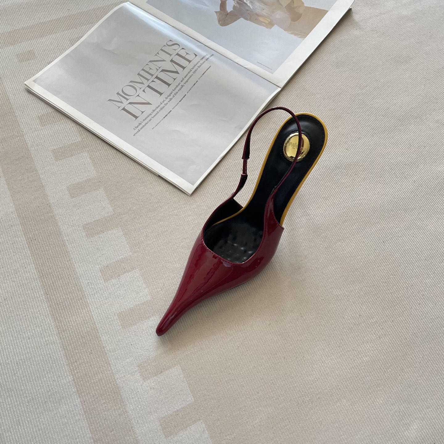 New stylish and elegant high-heeled shoes