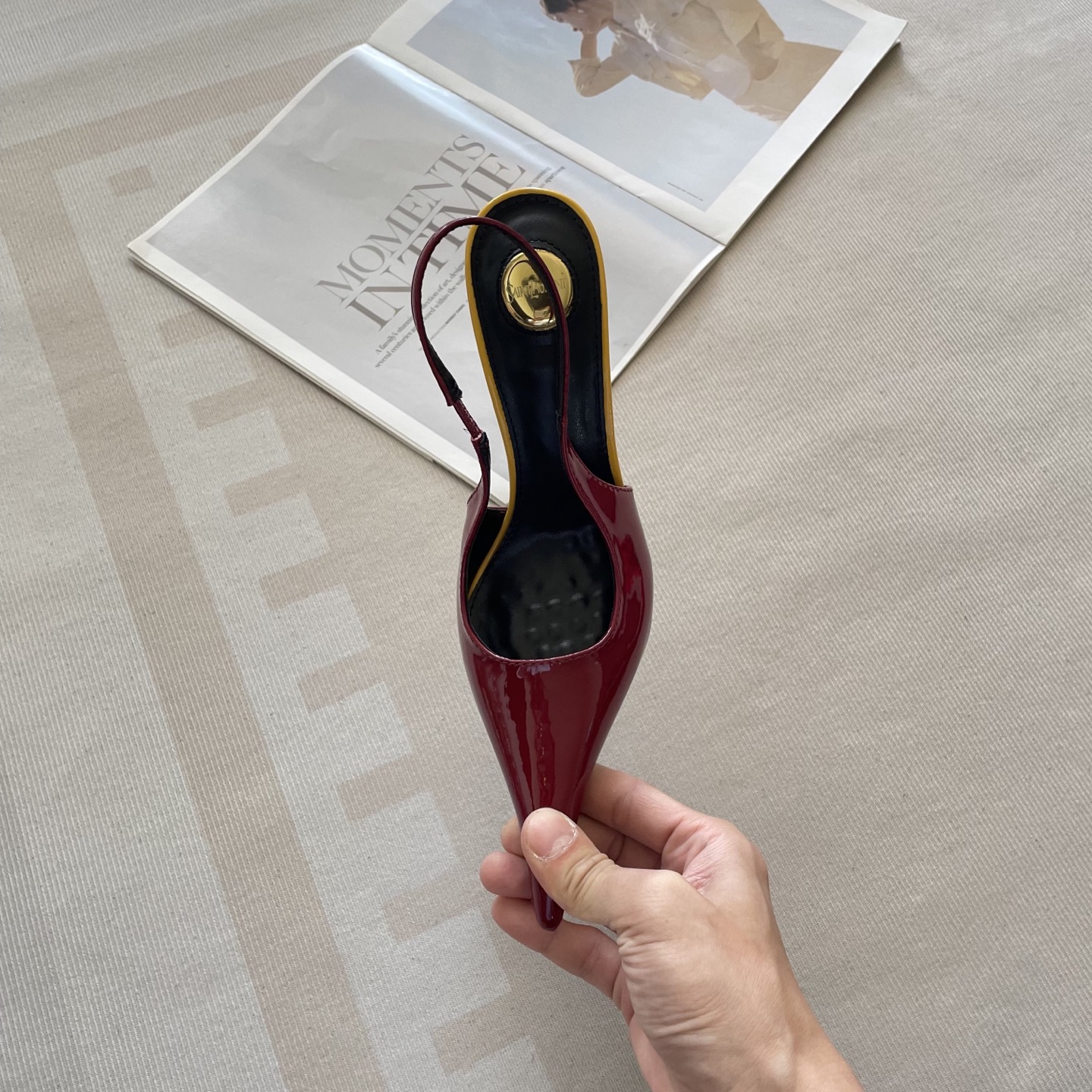 New stylish and elegant high-heeled shoes
