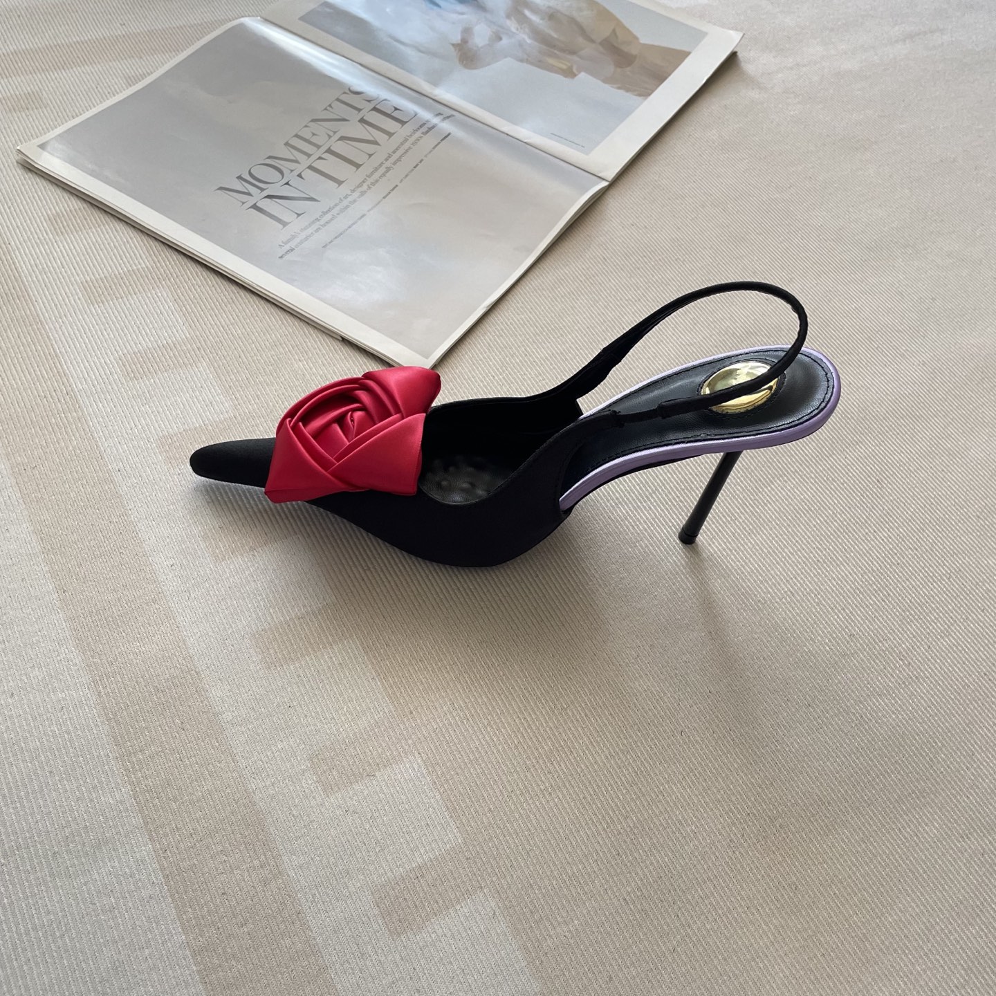 New stylish and elegant high-heeled shoes