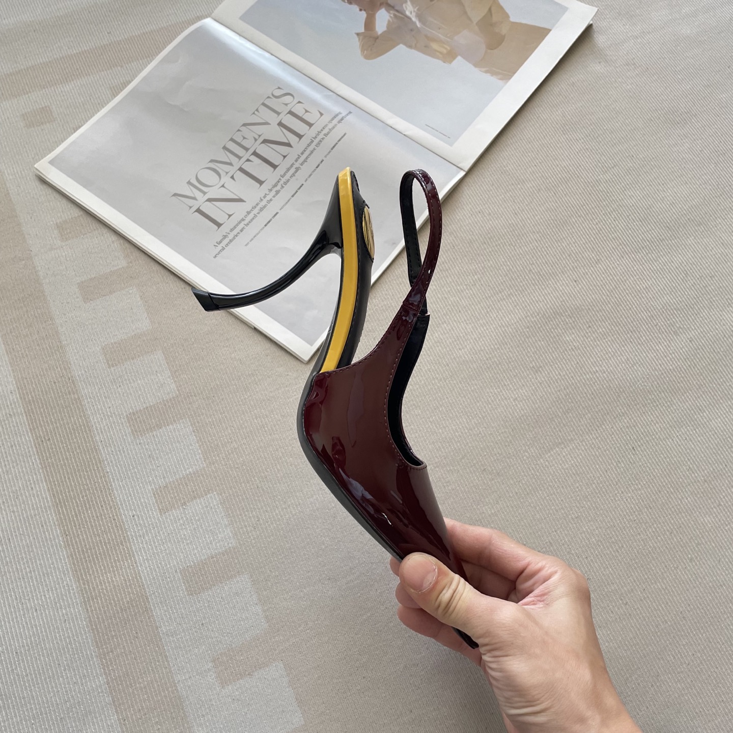 New stylish and elegant high-heeled shoes