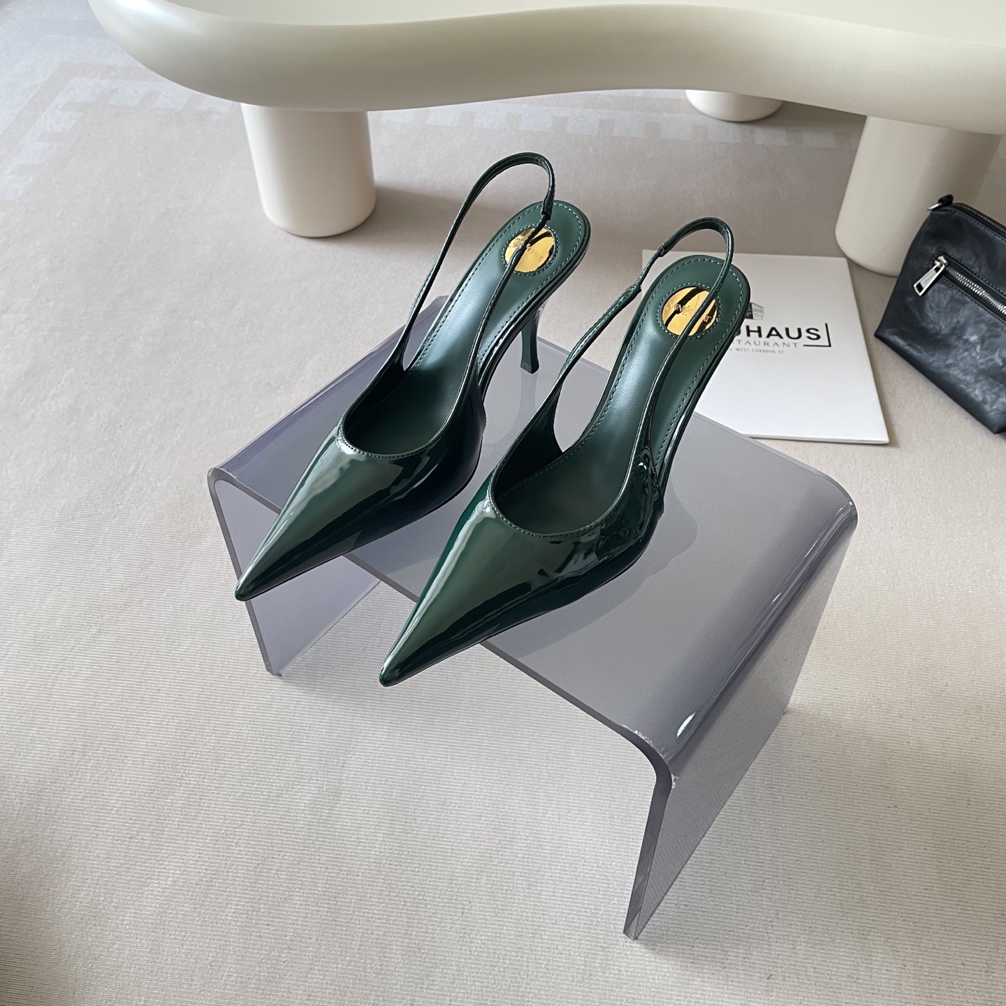 Stylish, luxurious, and classic high-heeled shoes