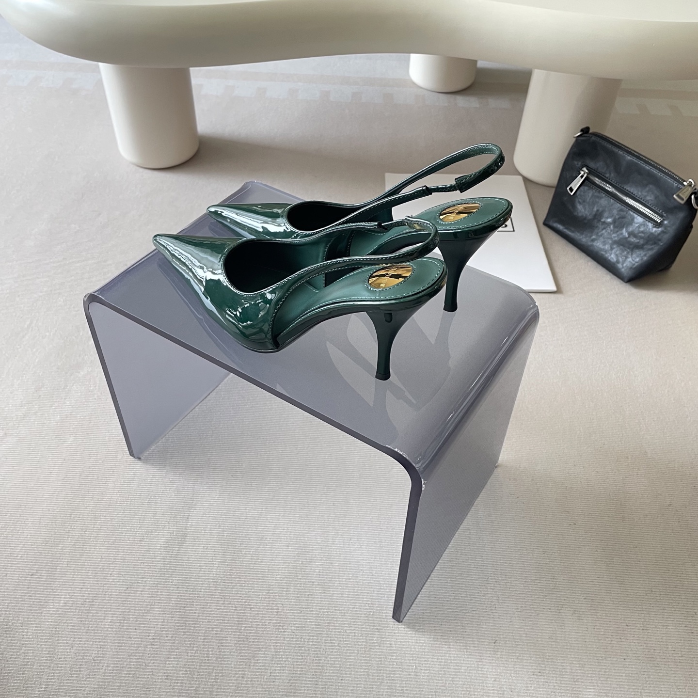 Stylish, luxurious, and classic high-heeled shoes