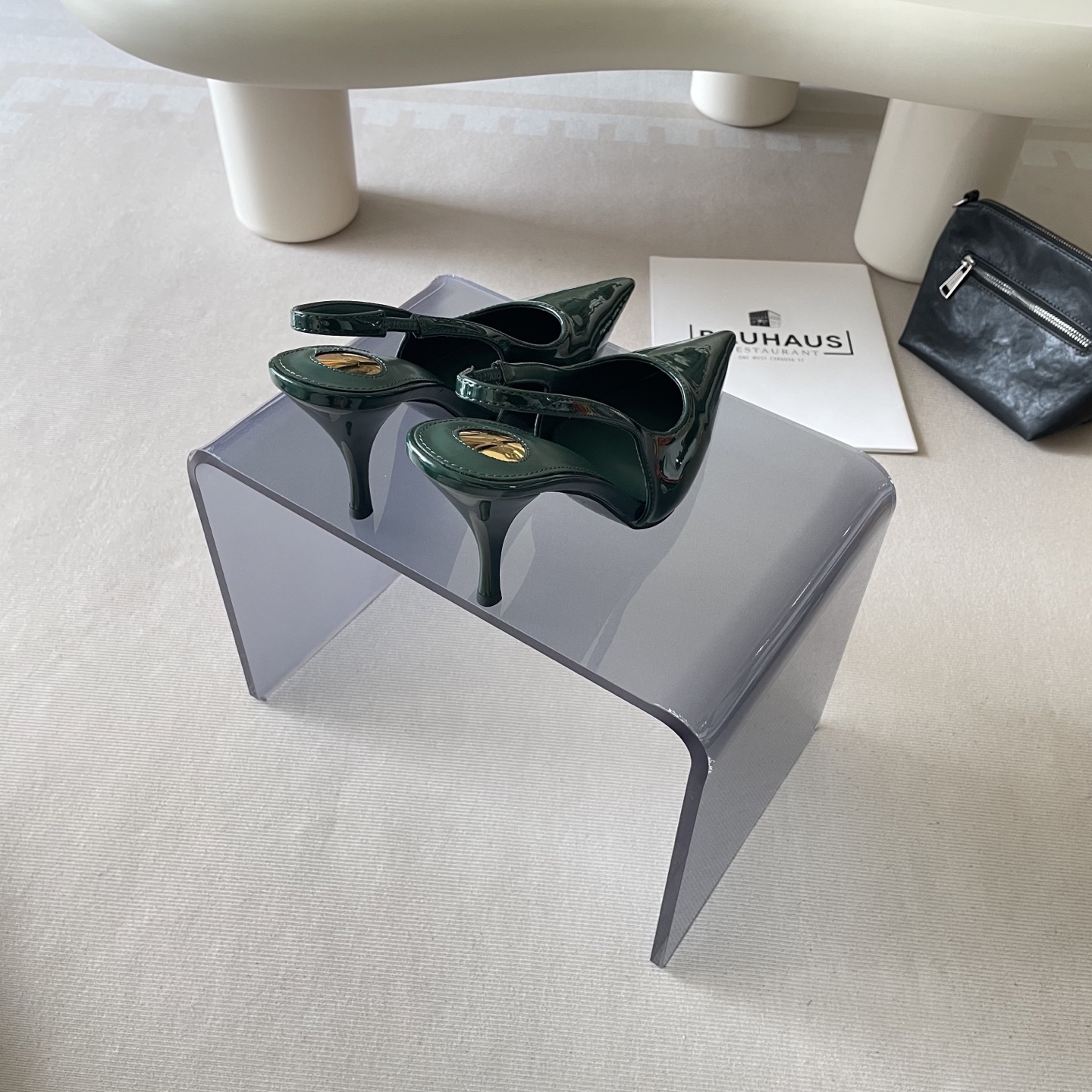 Stylish, luxurious, and classic high-heeled shoes