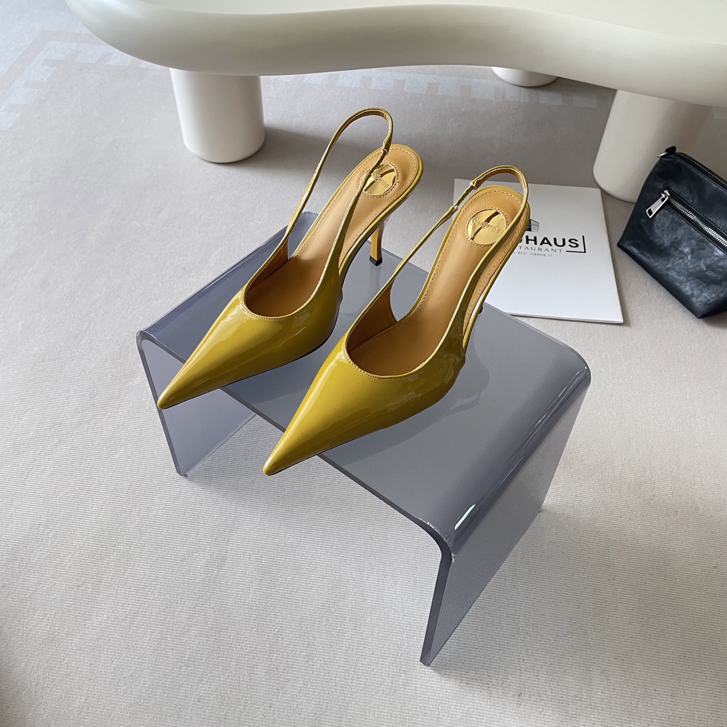 Stylish, luxurious, and classic high-heeled shoes