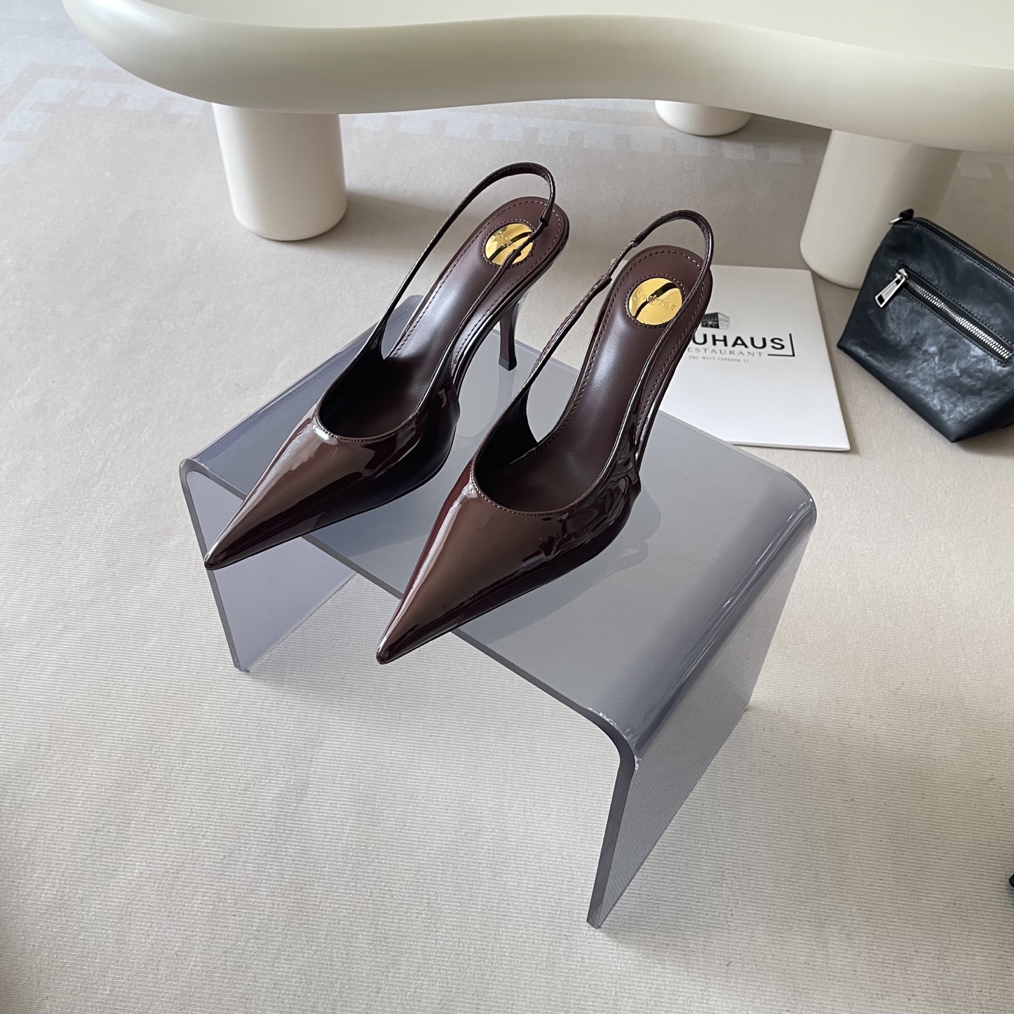 Stylish, luxurious, and classic high-heeled shoes