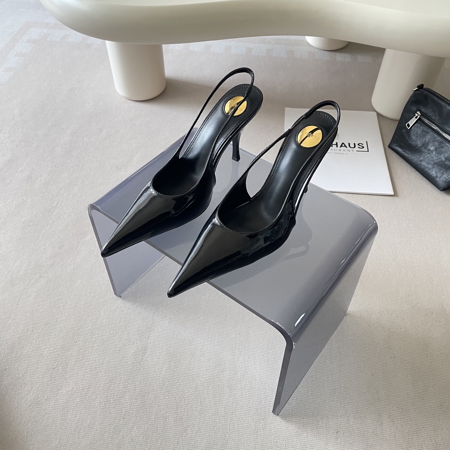 Stylish, luxurious, and classic high-heeled shoes