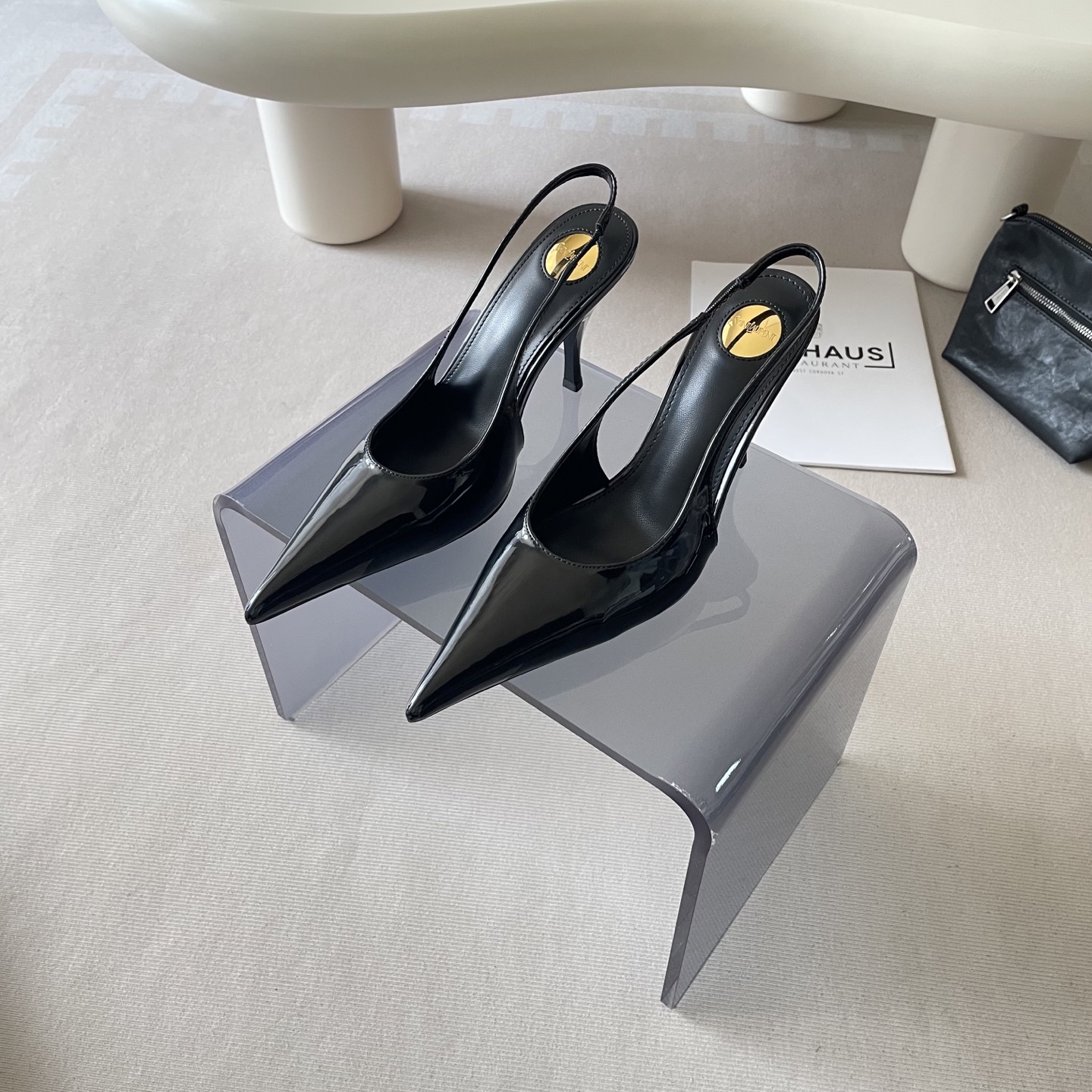 Stylish, luxurious, and classic high-heeled shoes