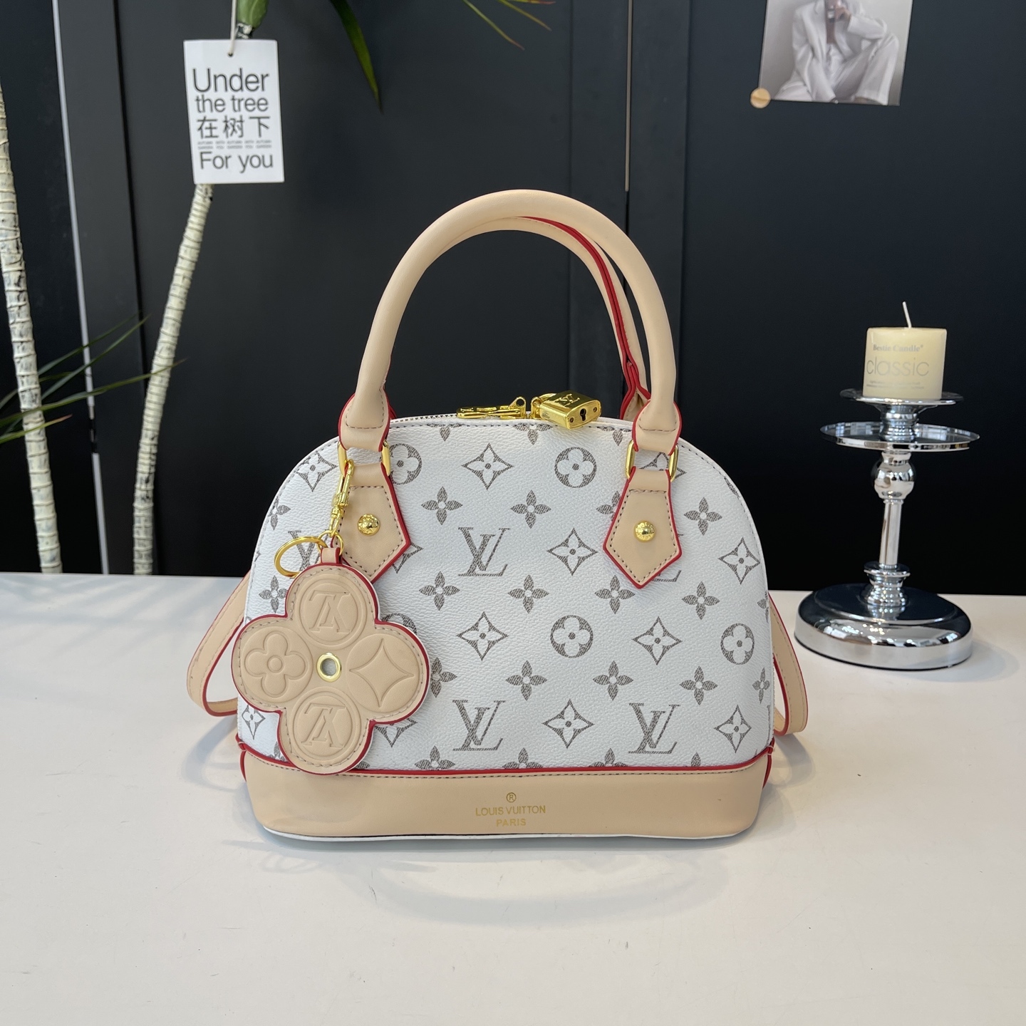 Stylish and unique shell-shaped bag