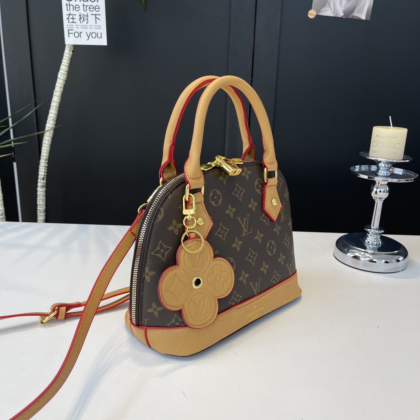 Stylish and unique shell-shaped bag