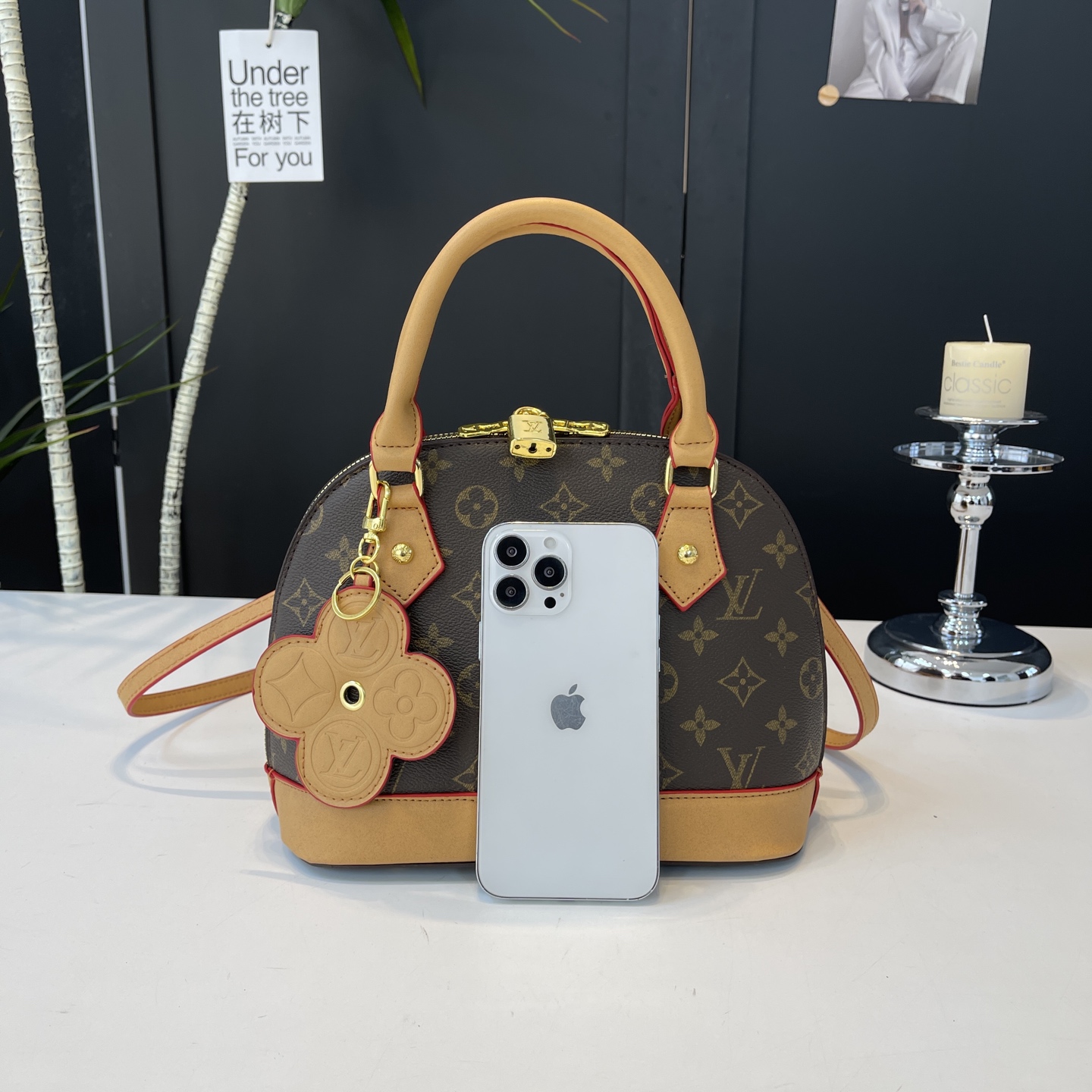 Stylish and unique shell-shaped bag