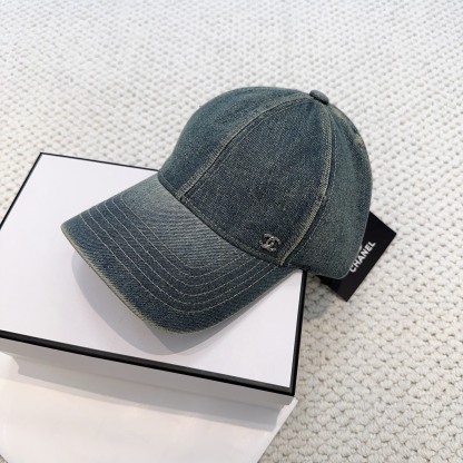 Denim blue vintage baseball cap