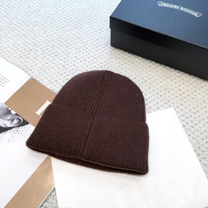 New autumn/winter collection knitted beanie with a cross design.