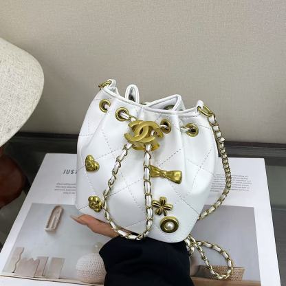 New drawstring bucket bag