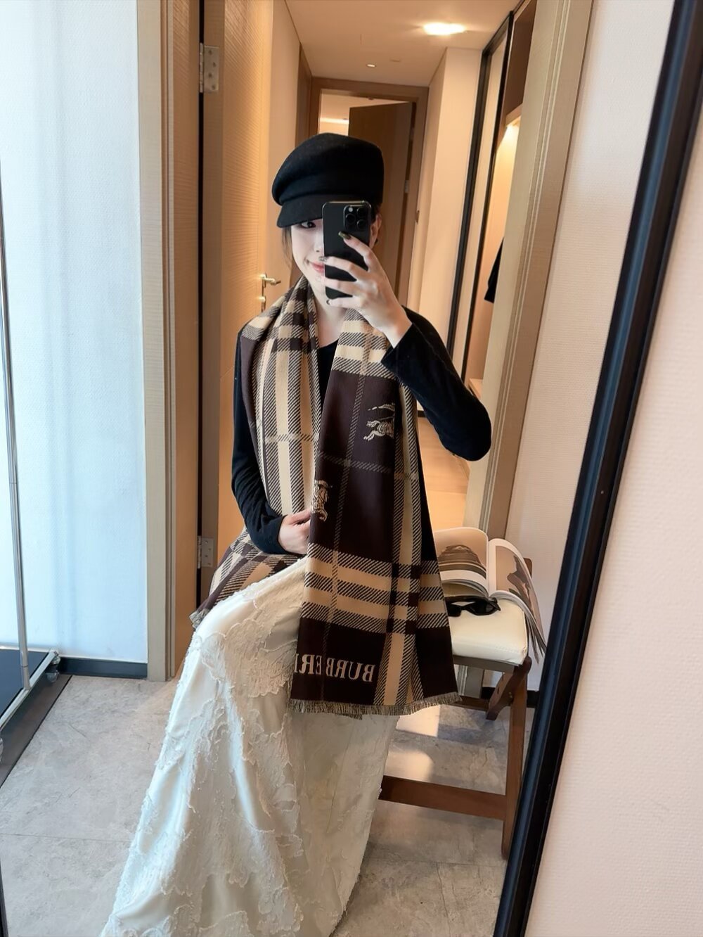 Luxurious cashmere scarf