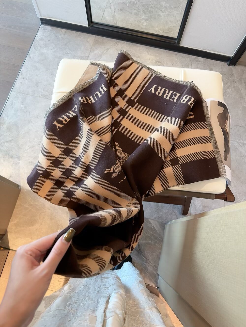 Luxurious cashmere scarf