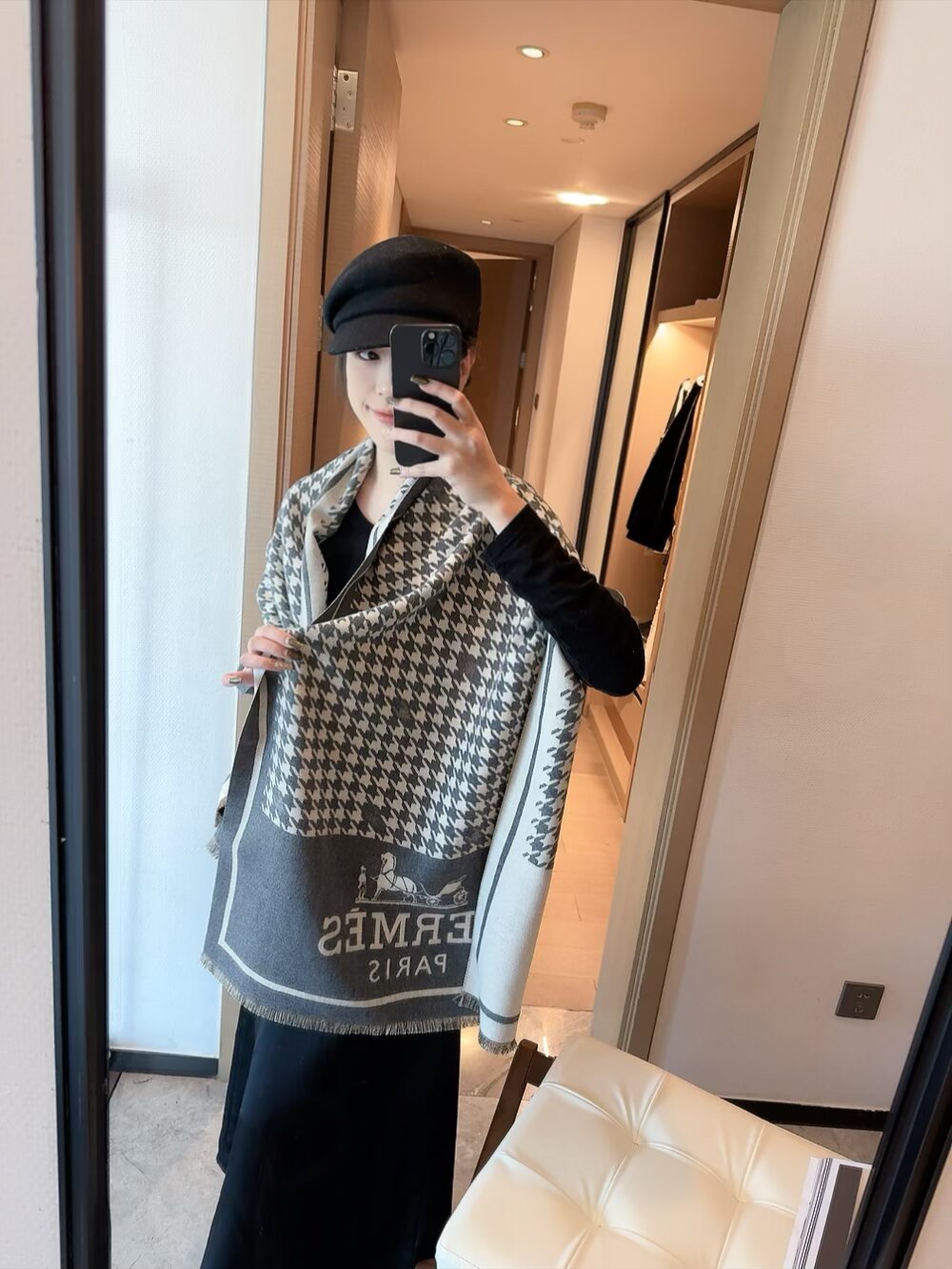 High-end cashmere shawl