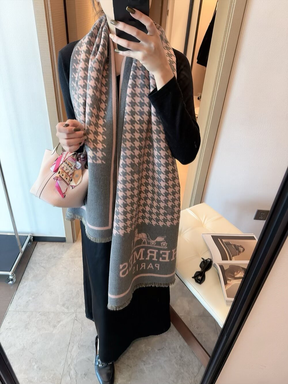 High-end cashmere shawl