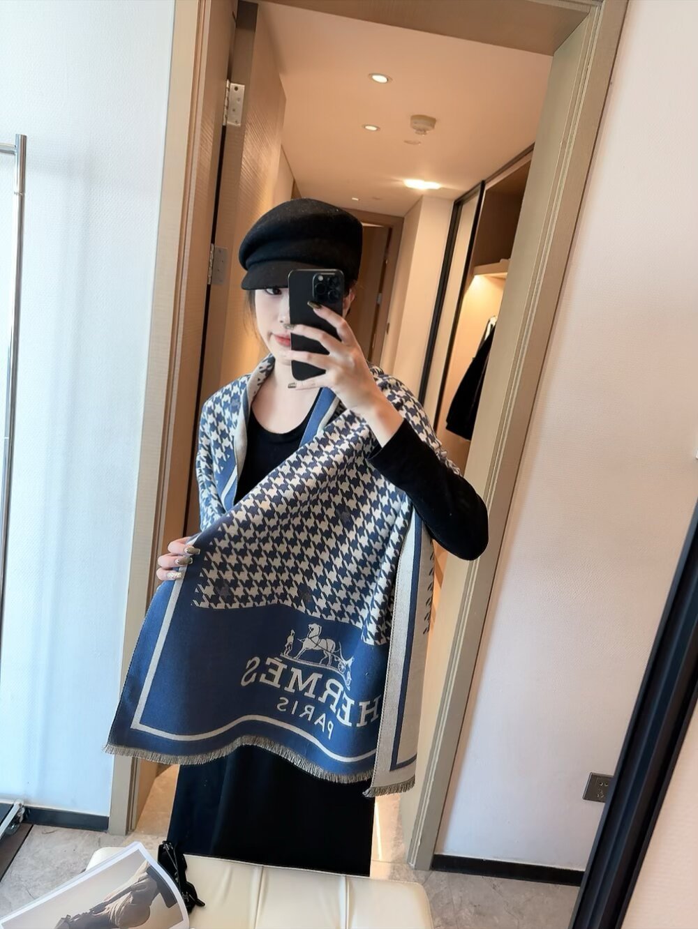 High-end cashmere shawl