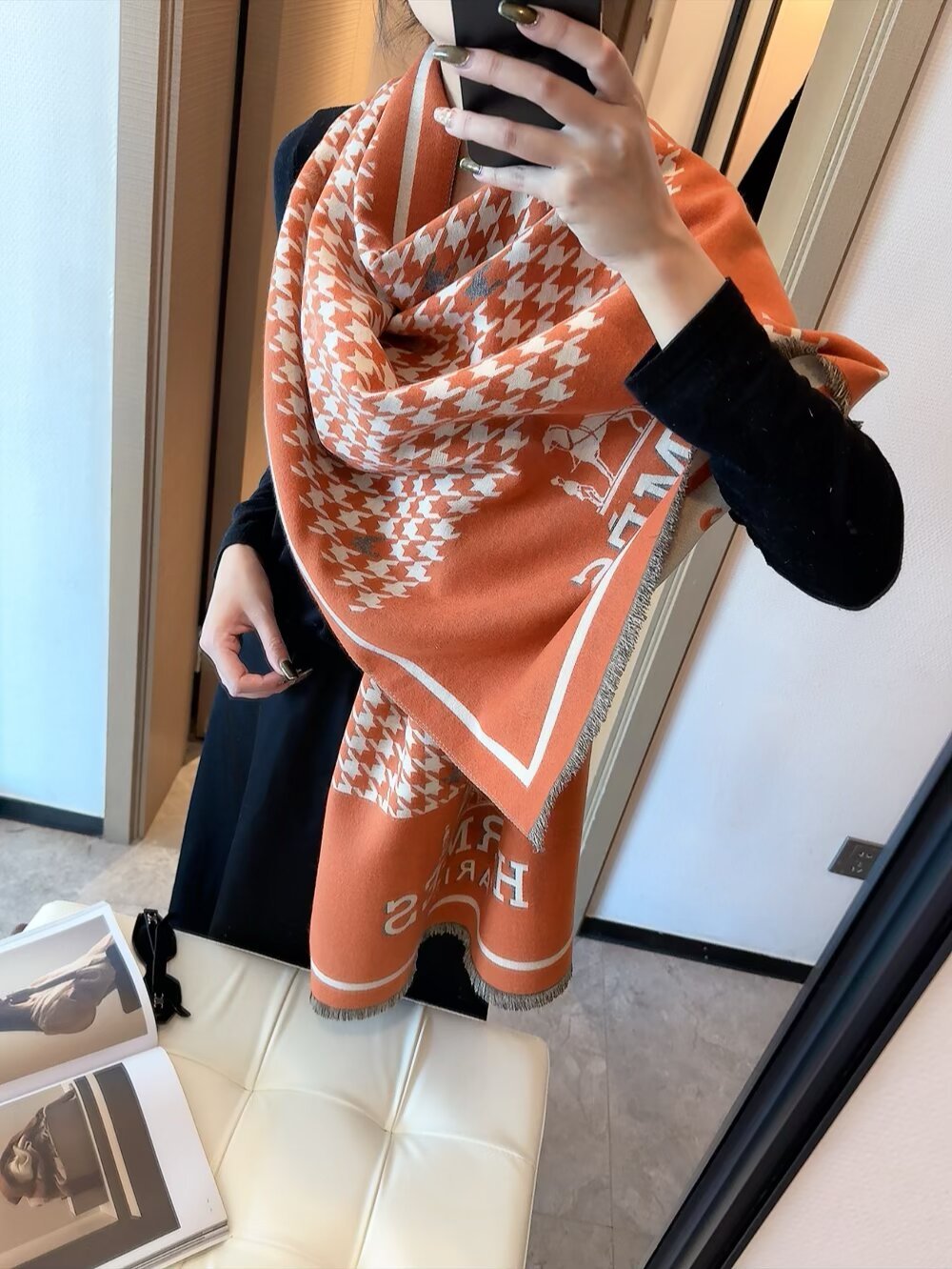 High-end cashmere shawl