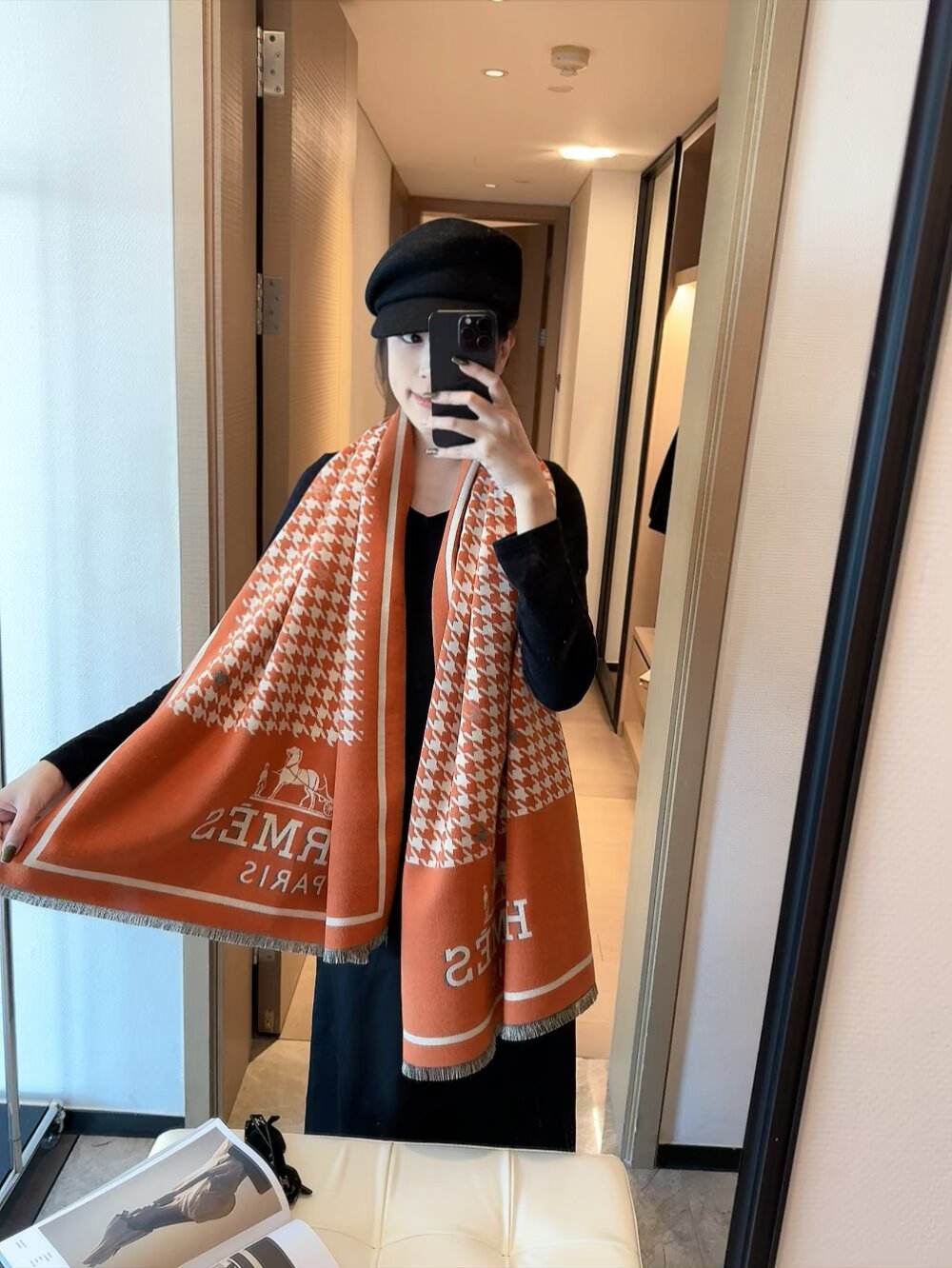 High-end cashmere shawl