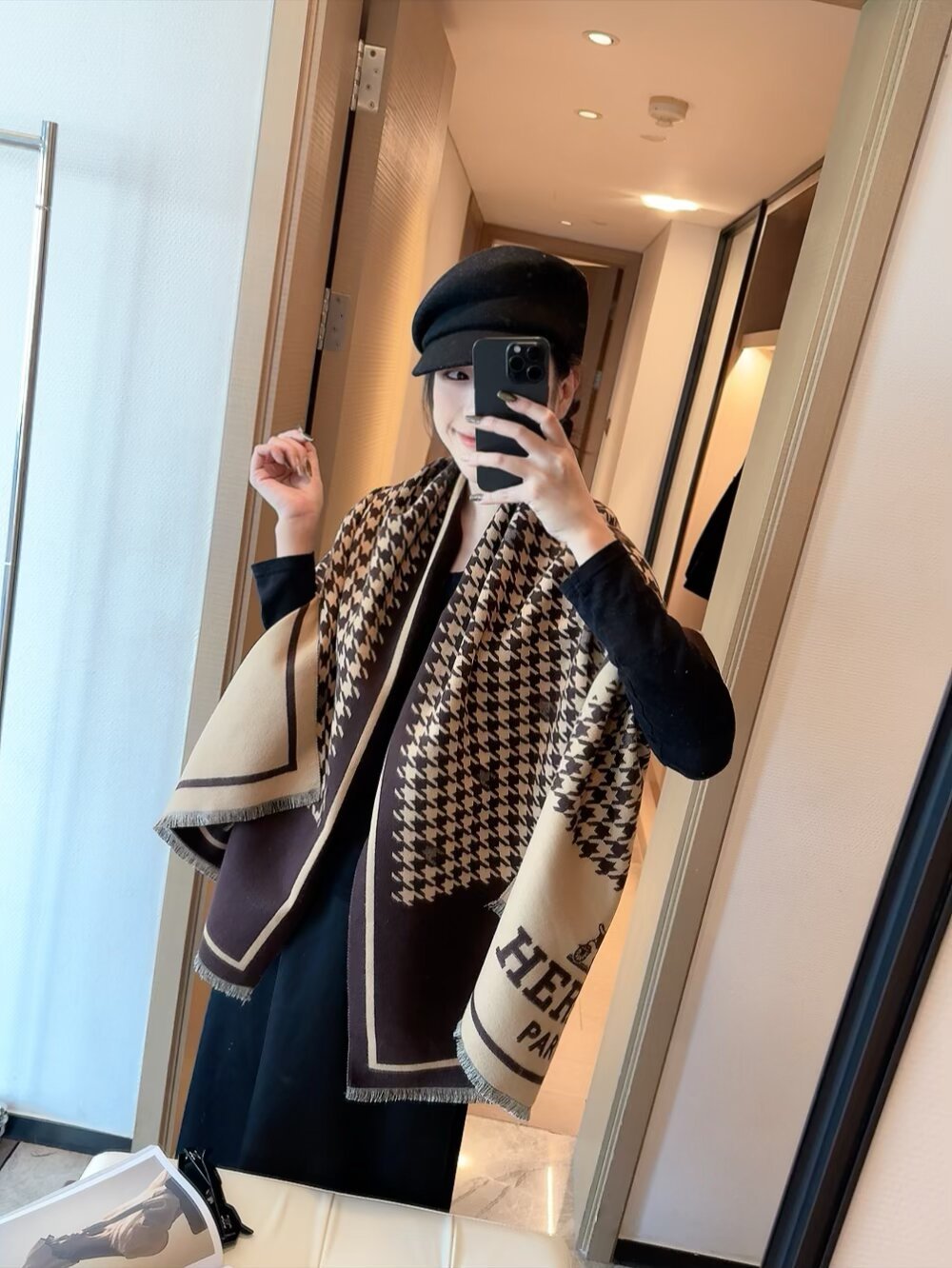 High-end cashmere shawl