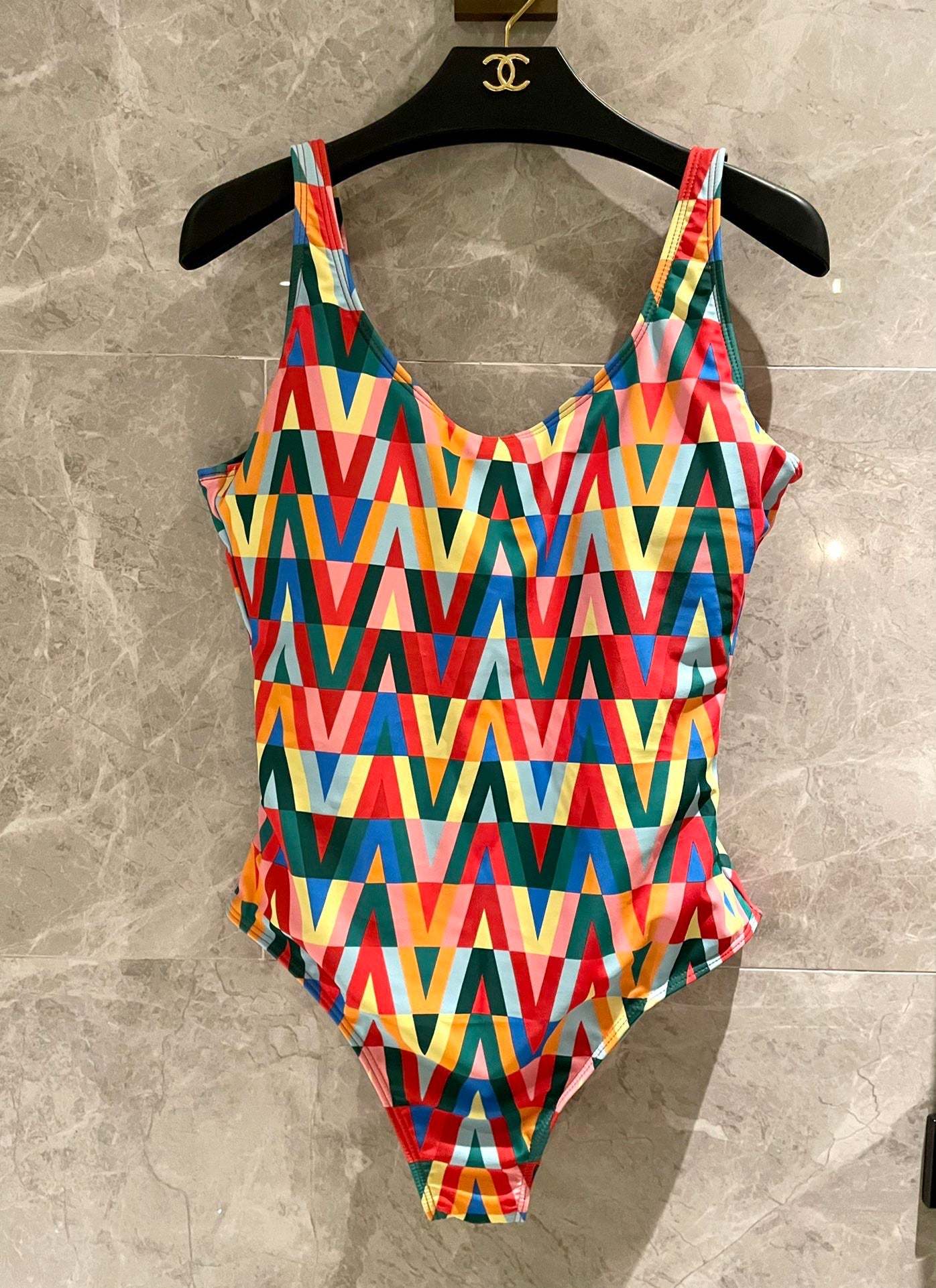 New colorful one-piece swimsuit