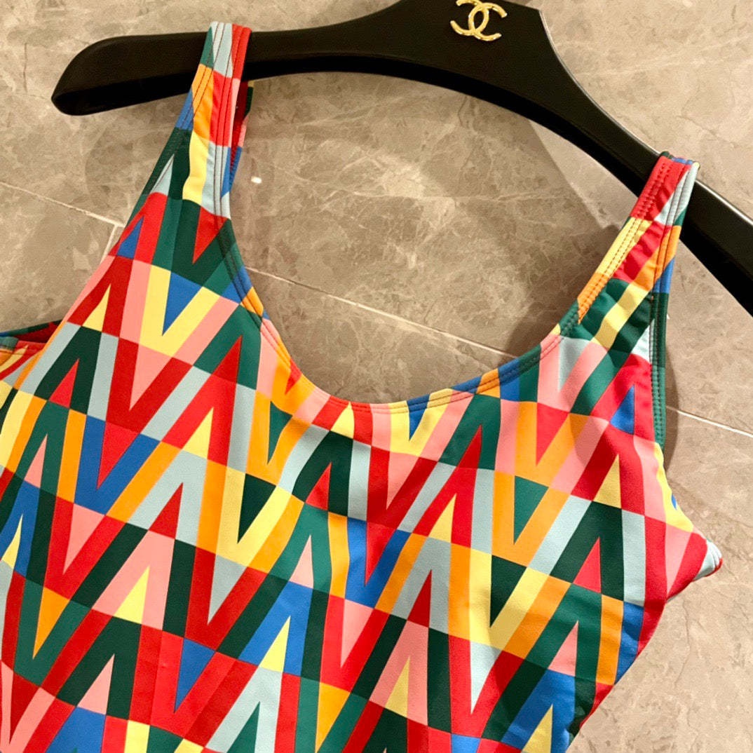 New colorful one-piece swimsuit