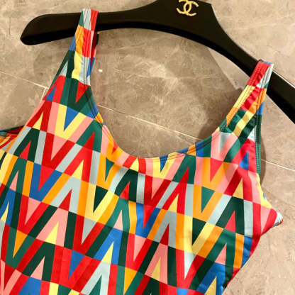 New colorful one-piece swimsuit