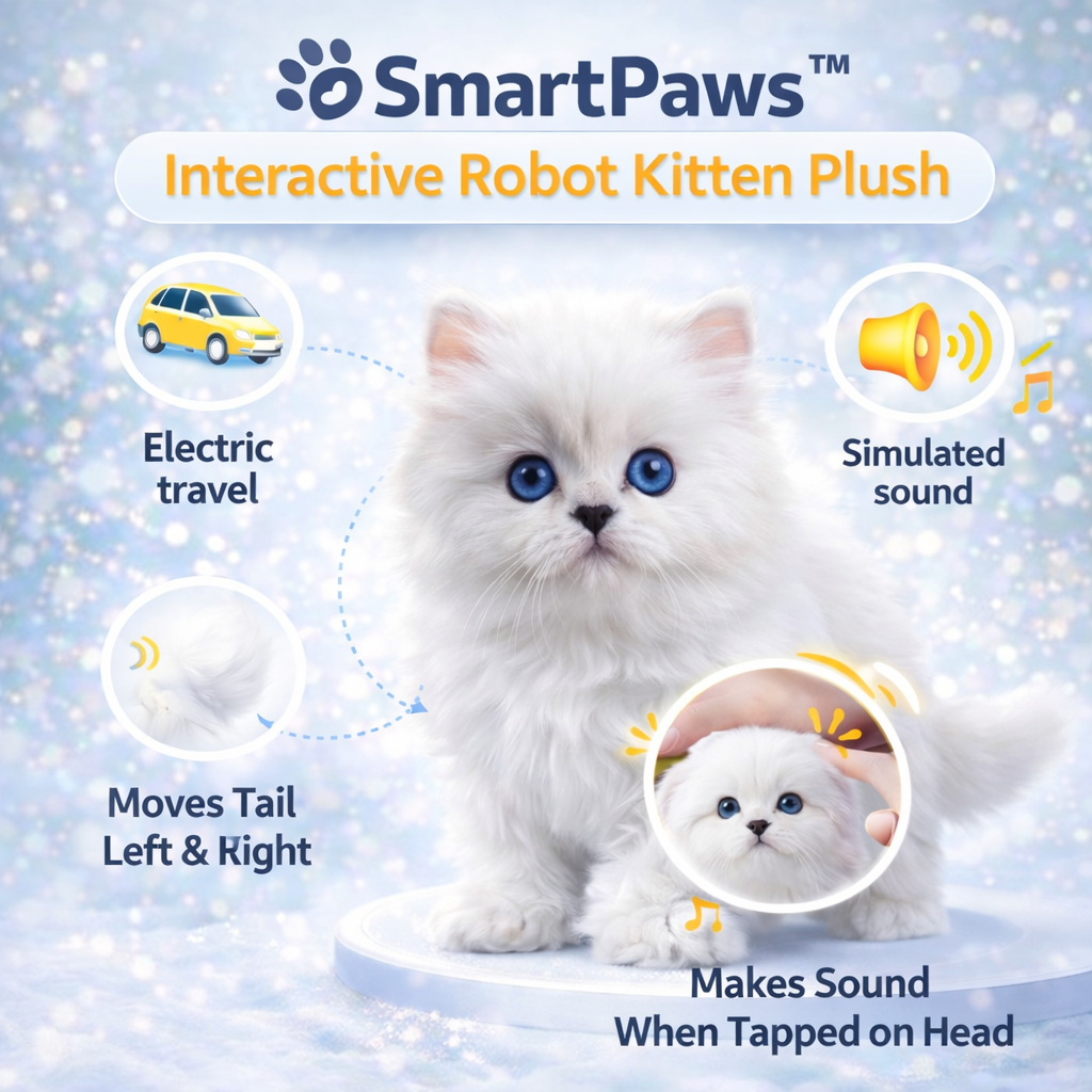 SmartPaws™ Interactive Robot Kitten Plush