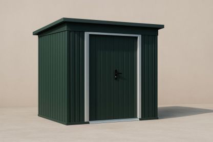 Capanno da Giardino in Acciaio Verde 210x150x180 cm