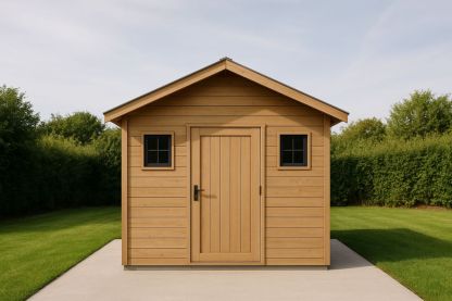 Capanno da Giardino in Legno Massello Marrone