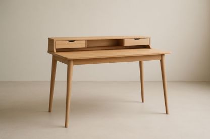 Scrivania in Legno Massello di Faggio con Cassetti