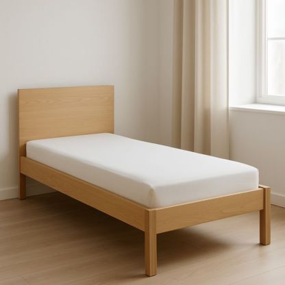 Letto Singolo in Legno Naturale