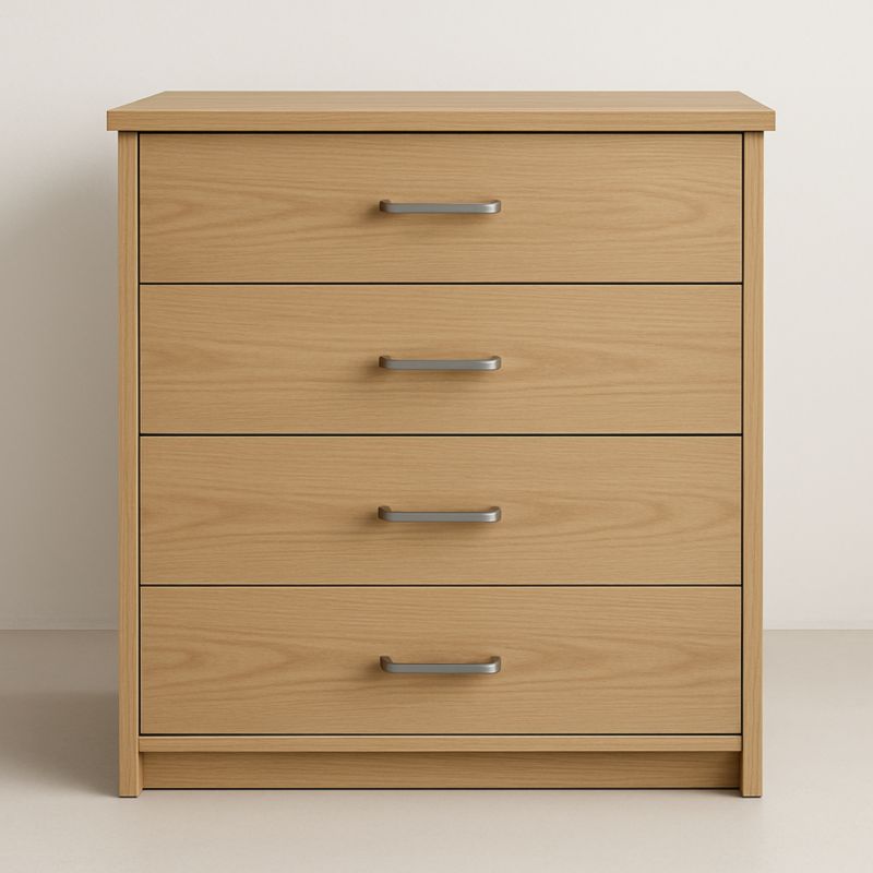 Cassettiera in Legno con 4 Cassetti