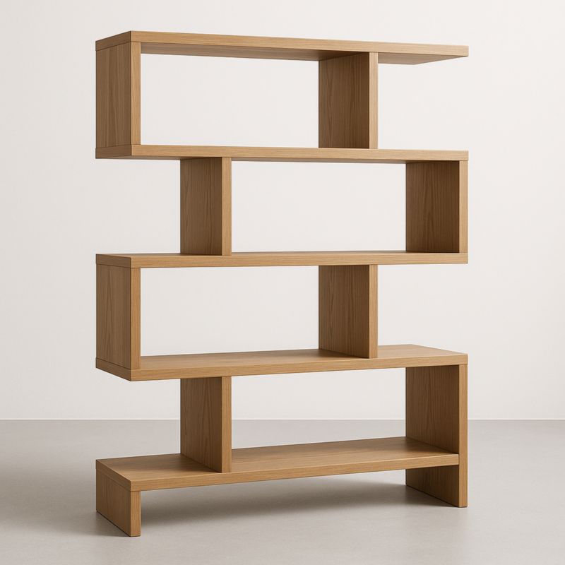 Libreria in legno impiallacciato 4 livelli